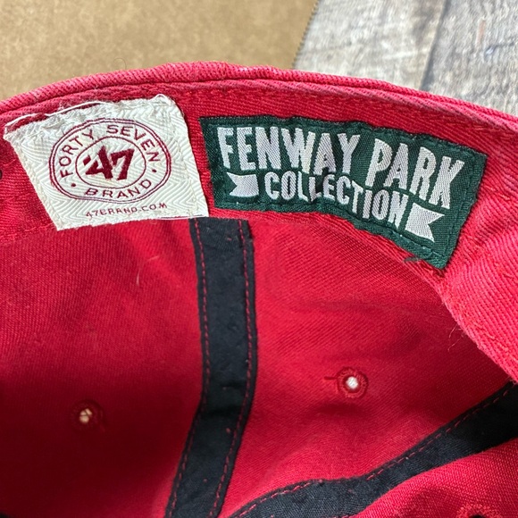 Boston Red Sox 47 Brand Red Fenway Park Collection Strapback Adjustable Cap Hat - Picture 8 of 9